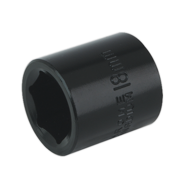 Sealey - Impact Socket 18mm 3/8inchSq Drive
