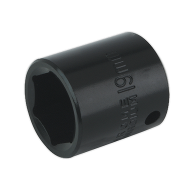 Sealey - Impact Socket 19mm 3/8inchSq Drive