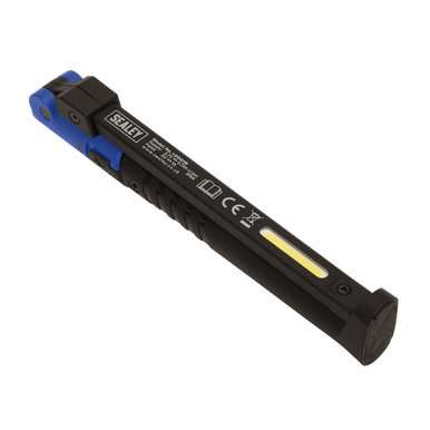 Sealey - Rechargeable Slim Folding Pocket Light 2 COB plus 1 SMD LED Blue