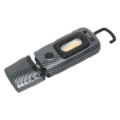 Sealey - Rechargeable 360Deg Inspection Lamp 2W COB plus 1W LED Carbon Fibre Effect
