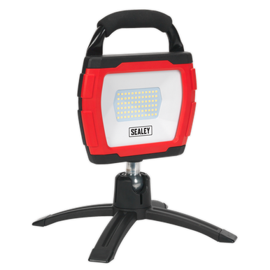 Sealey - Rechargeable 360Deg Floodlight 36W SMD LED Portable Red Lithium-ion