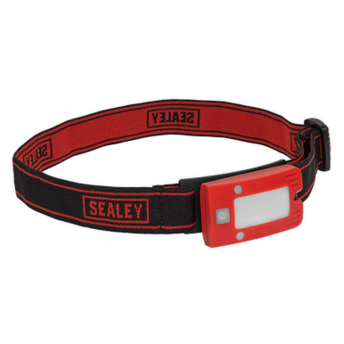 Sealey - Rechargeable Head Torch 2W COB LED Auto-Sensor Red
