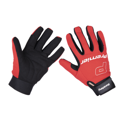 Sealey - Mechanic's Gloves Padded Palm Extra-Large Pair