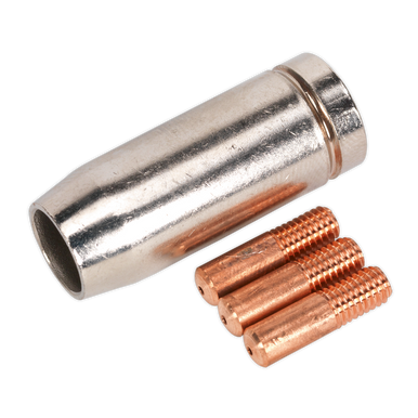 Sealey - Conical Nozzle x 1 Contact Tip 0.8mm x 3 MB14
