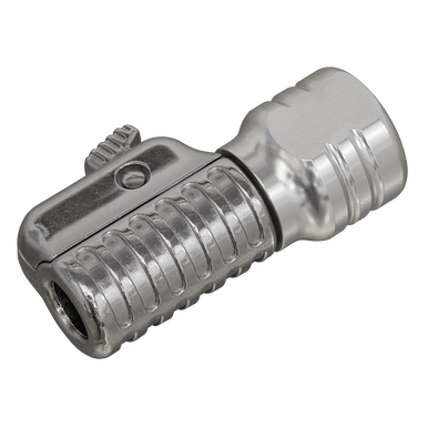 Sealey - Straight Swivel Tyre Inflator Clip-On Connector 1/4inchBSPF