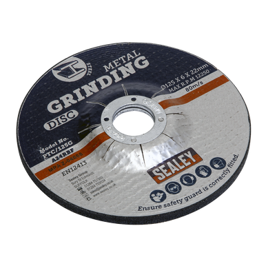 Sealey - Grinding Disc Dia125 x 6mm 22mm Bore