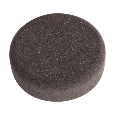 Sealey - Buffing and Polishing Foam Head Hook-and-Loop Dia150 x 50mm Black/Soft