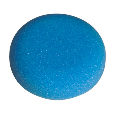 Sealey - Buffing and Polishing Foam Head Hook-and-Loop Dia80 x 25mm Blue/Medium