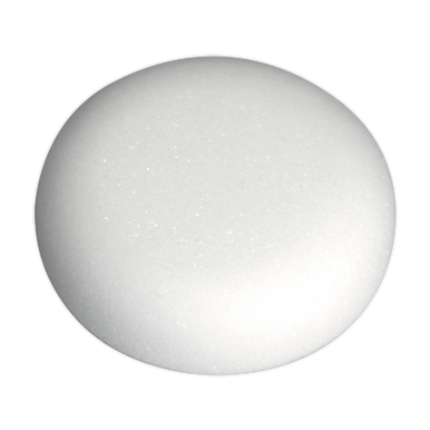 Sealey - Buffing and Polishing Foam Head Hook-and-Loop Dia80 x 25mm White/Dense