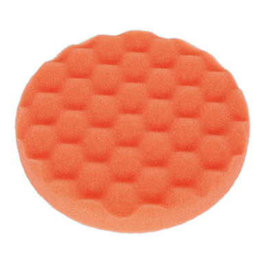 Sealey - Buffing and Polishing Foam Head Hook and Loop Dia150 x 25mm Orange/Firm