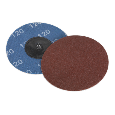 Sealey - Quick-Change Sanding Disc Dia75mm 120Grit Pack of 10