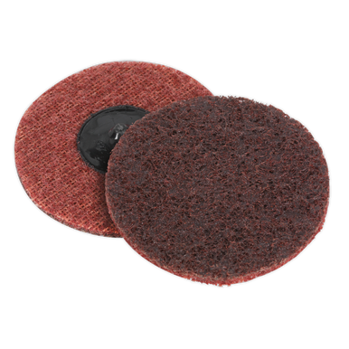 Sealey - Quick-Change Preparation Pad Dia75mm Medium Pack of 10