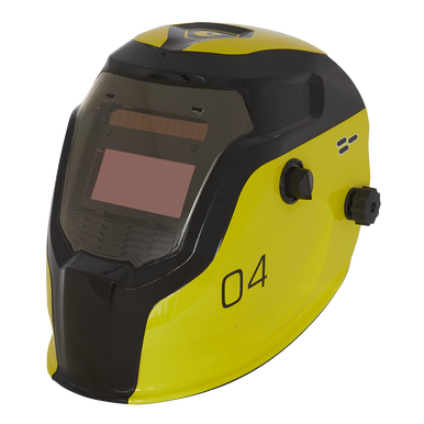 Sealey - Auto Darkening Welding Helmet Shade 9-13 Yellow