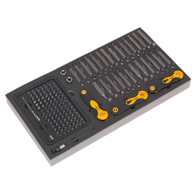 Sealey - Tool Tray with Specialised Bits and Folding Hex Keys 192pc