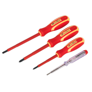 Sealey - Electrician's Screwdriver Set 4pc VDE Approved