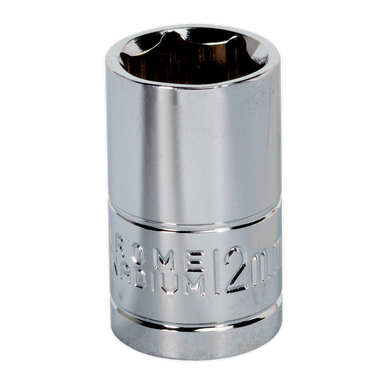 Sealey - WallDrive Socket 12mm 3/8inchSq Drive