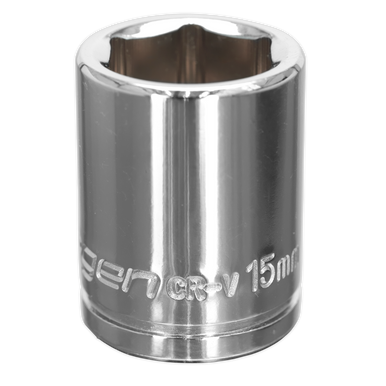 Sealey - WallDrive Socket 15mm 3/8inchSq Drive