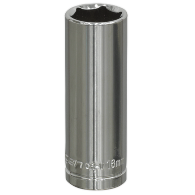 Sealey - WallDrive Socket 16mm Deep 3/8inchSq Drive