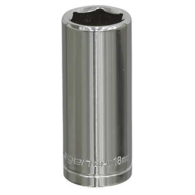 Sealey - WallDrive Socket 18mm Deep 3/8inchSq Drive