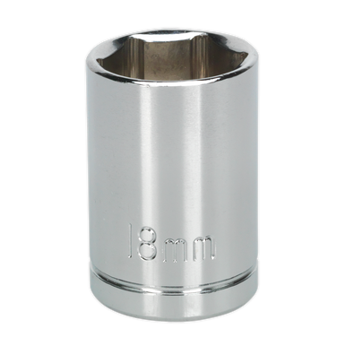 Sealey - WallDrive Socket 18mm 1/2inchSq Drive