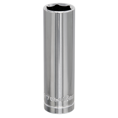 Sealey - WallDrive Socket 16mm Deep 1/2inchSq Drive