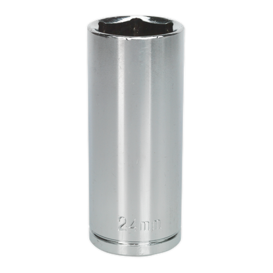 Sealey - WallDrive Socket 24mm Deep 1/2inchSq Drive