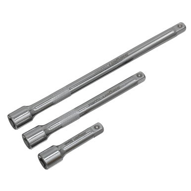 Sealey - Extension Bar Set 3pc 1/4inchSq Drive S0718