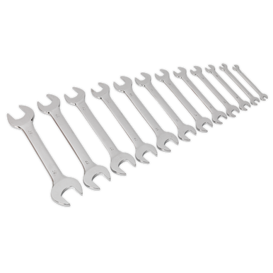 Sealey - Double Open-End Spanner Set 12pc Metric