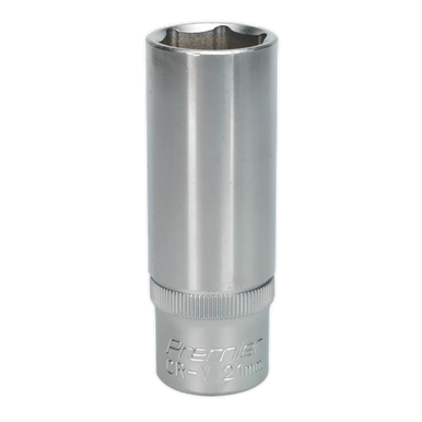 Sealey - WallDrive Socket 21mm Deep 1/2inchSq Drive S1221D
