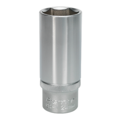 Sealey - WallDrive Socket 24mm Deep 1/2inchSq Drive S1224D