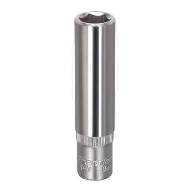 Sealey - WallDrive Socket 8mm Deep 1/4inchSq Drive