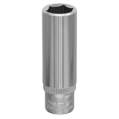 Sealey - WallDrive Socket 11mm Deep 1/4inchSq Drive