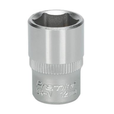Sealey - WallDrive Socket 12mm 1/4inchSq Drive