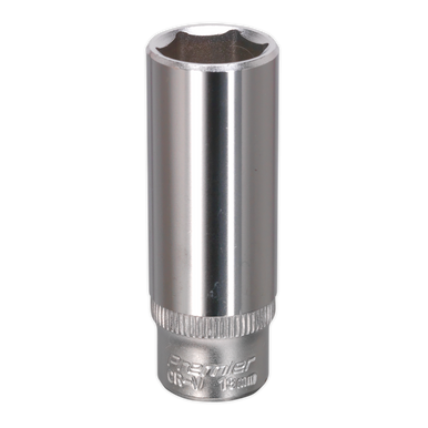 Sealey - WallDrive Socket 13mm Deep 1/4inchSq Drive