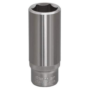 Sealey - WallDrive Socket 14mm Deep 1/4inchSq Drive
