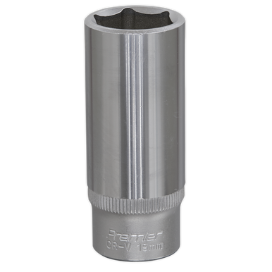 Sealey - WallDrive Socket 19mm Deep 3/8inchSq Drive S1819D