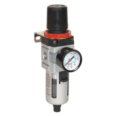 Sealey - Air Filter/Regulator with Gauge