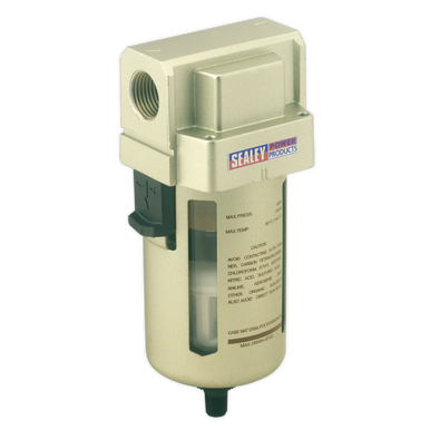 Sealey - Air Filter Auto Drain Max Airflow 140cfm