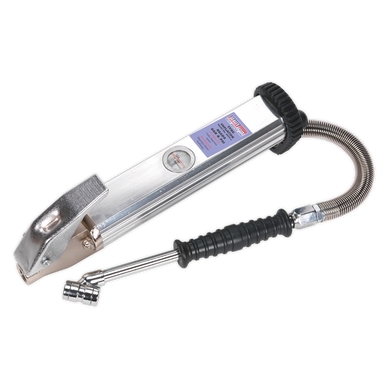Sealey - Tyre Inflator Long Type with Twin Push-On Connector