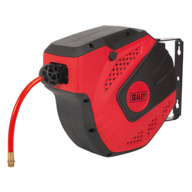 Sealey - Air Hose Reel Auto-Rewind Control 10m Dia8mm ID PU Hose