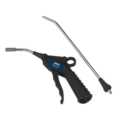 Sealey - Air Blow Gun Kit 4pc with 1/4inchBSP Air Inlet and Safety Nozzle