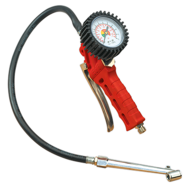 Sealey - Tyre Inflator with Twin Push-On Connector