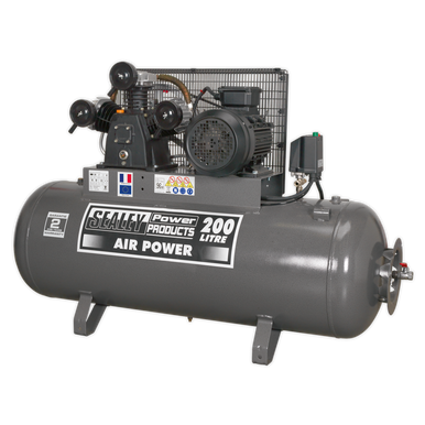 Sealey - Compressor 200L Belt Drive 5.5hp 3ph