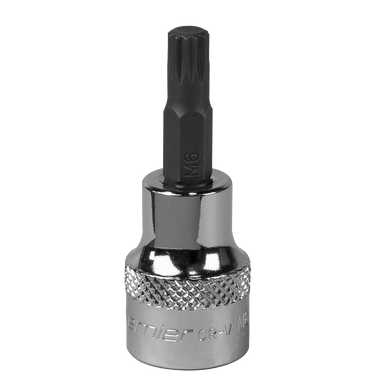 Sealey - Spline Socket Bit M6 3/8inchSq Drive