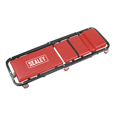 Sealey - Creeper/Seat Steel with 7 Wheels and Adjustable Head Rest