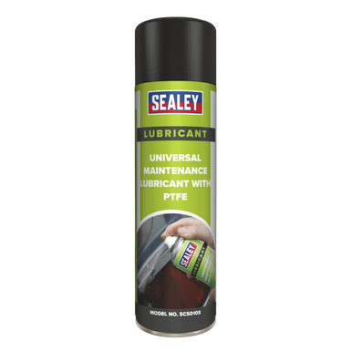 Sealey - Universal Maintenance Lubricant with PTFE 500ml Pack of 6
