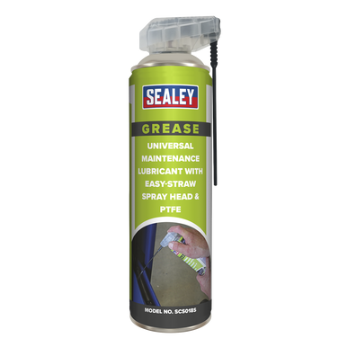 Sealey - Universal Maintenance Lubricant with Easy-Straw Spray Head and PTFE