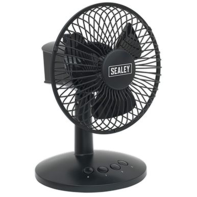 Sealey - Oscillating USB Desk Fan 3-Speed 6inch