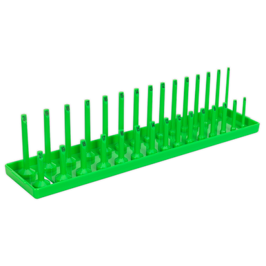 Sealey - Socket Holder 3/8inchSq Drive 6-21mm Hi-Vis Green