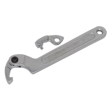 Sealey - Adjustable C Spanner Hook and Pin Wrench Set 3pc 19-51mm